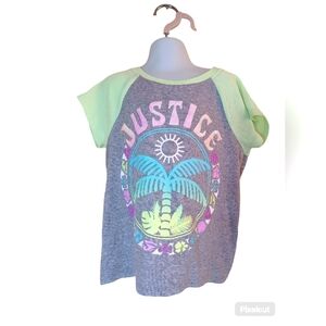 Justice shirt girl, S M-10. Short sleeve.  A-B01